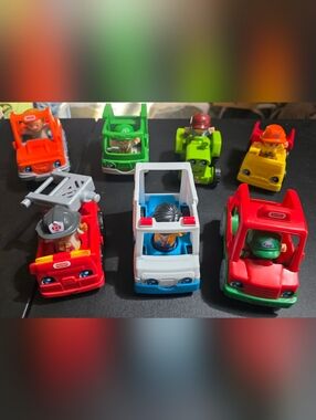 Fisher-Price Little People Mini Vehicles - Lot Of 7